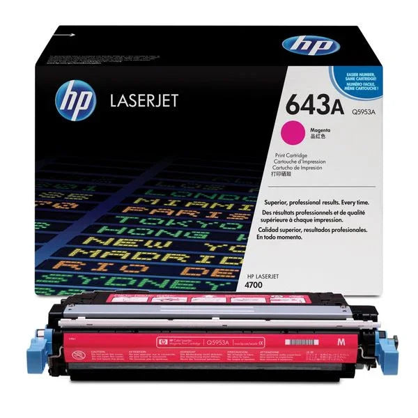 Original HP 643A Magenta LaserJet Toner Cartridge (Q5953A) - eBuy UAE